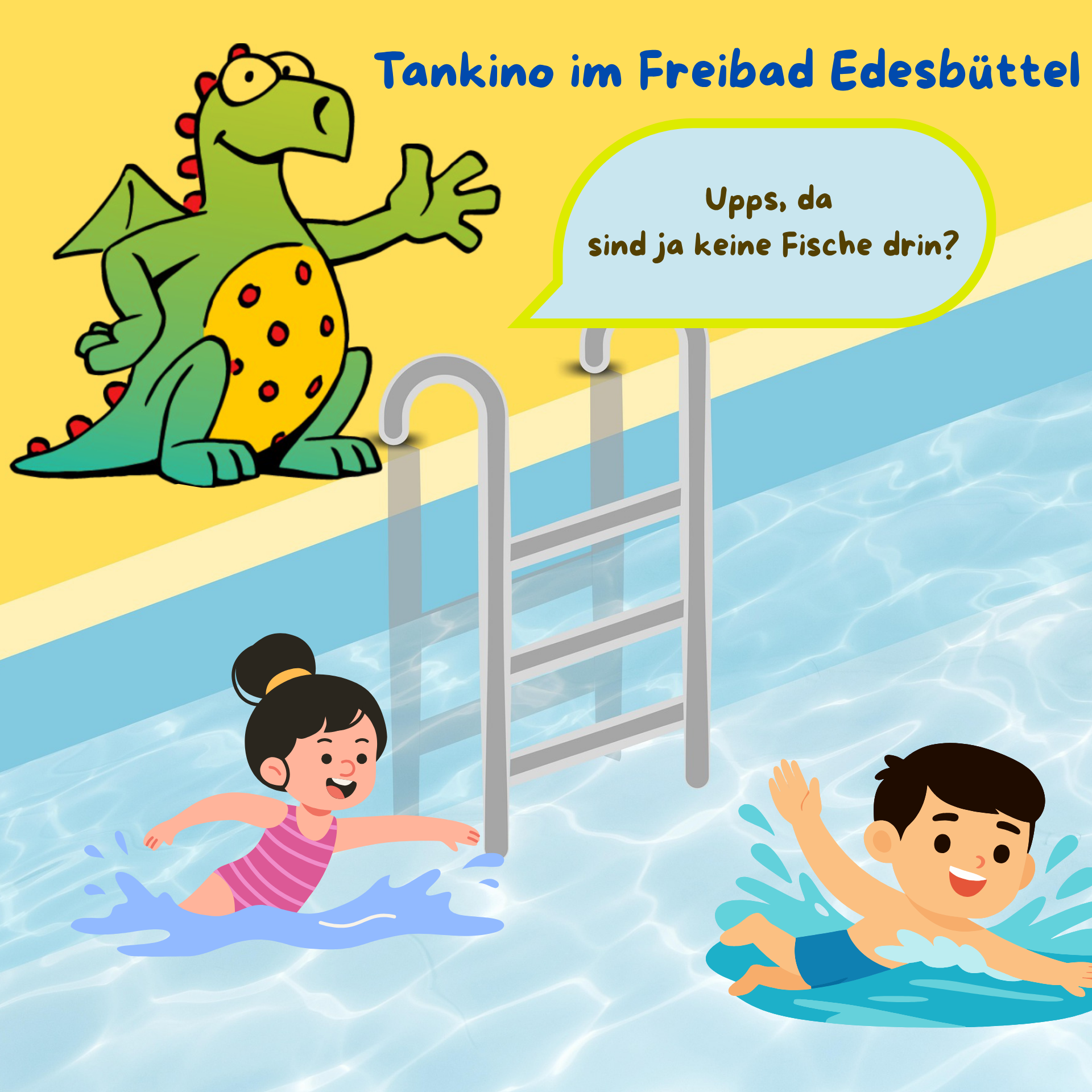Tankino besucht das Freibad Edesbüttel