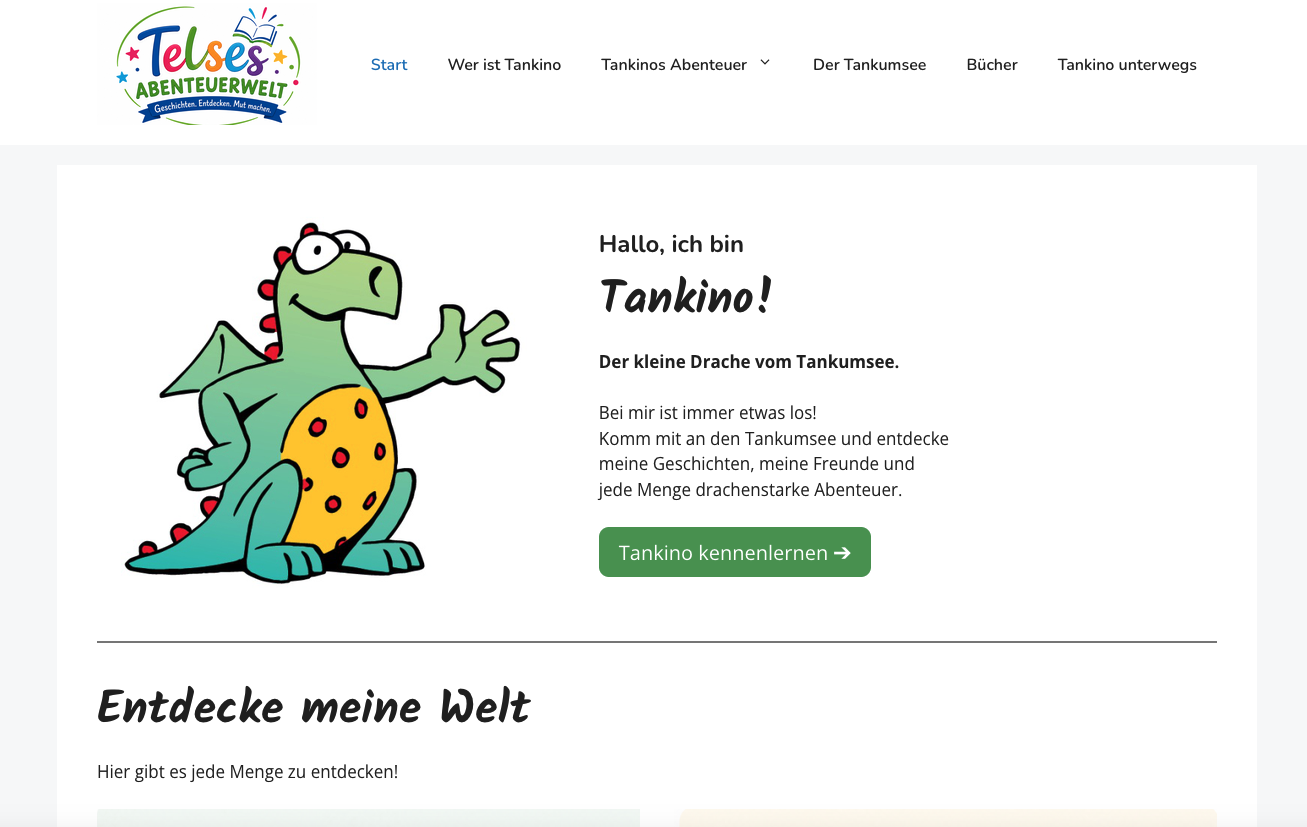 Tankino Webseite
